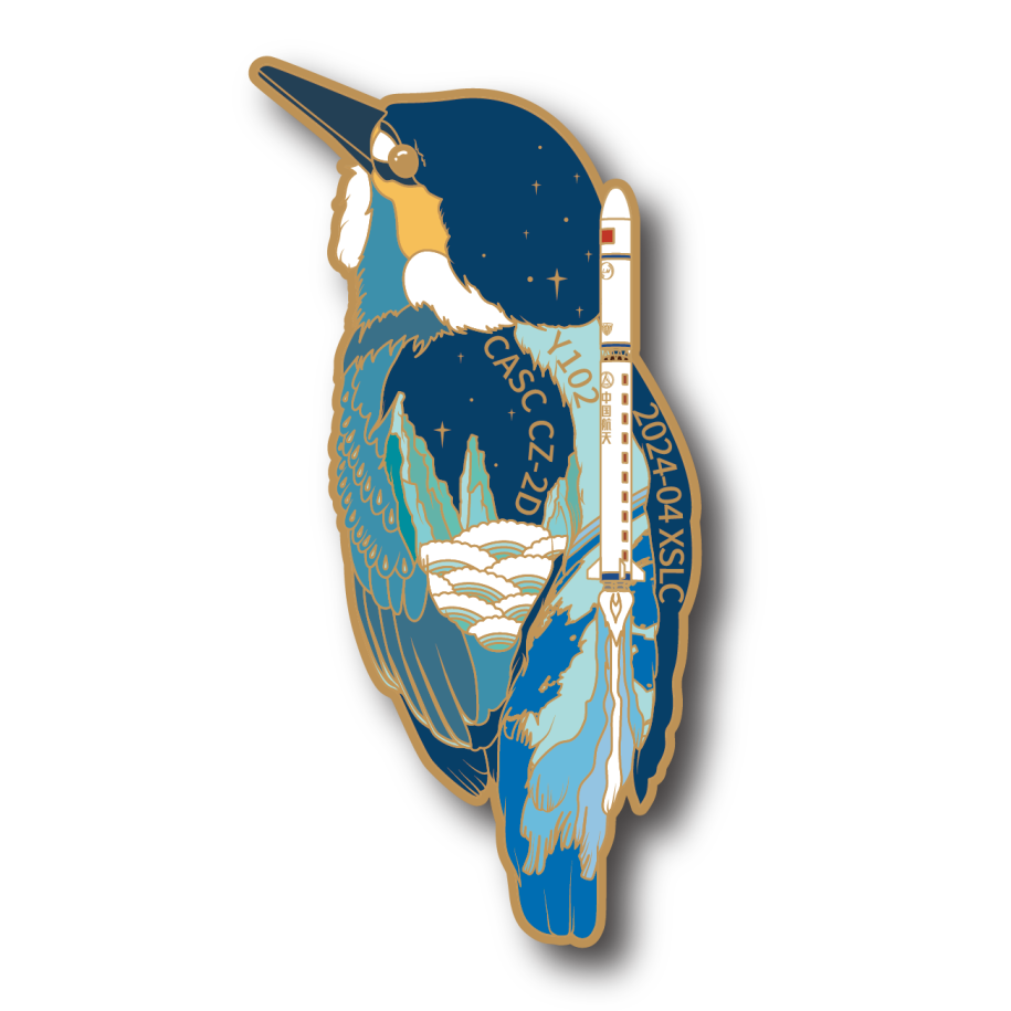 长征二号丁遥102任务徽章