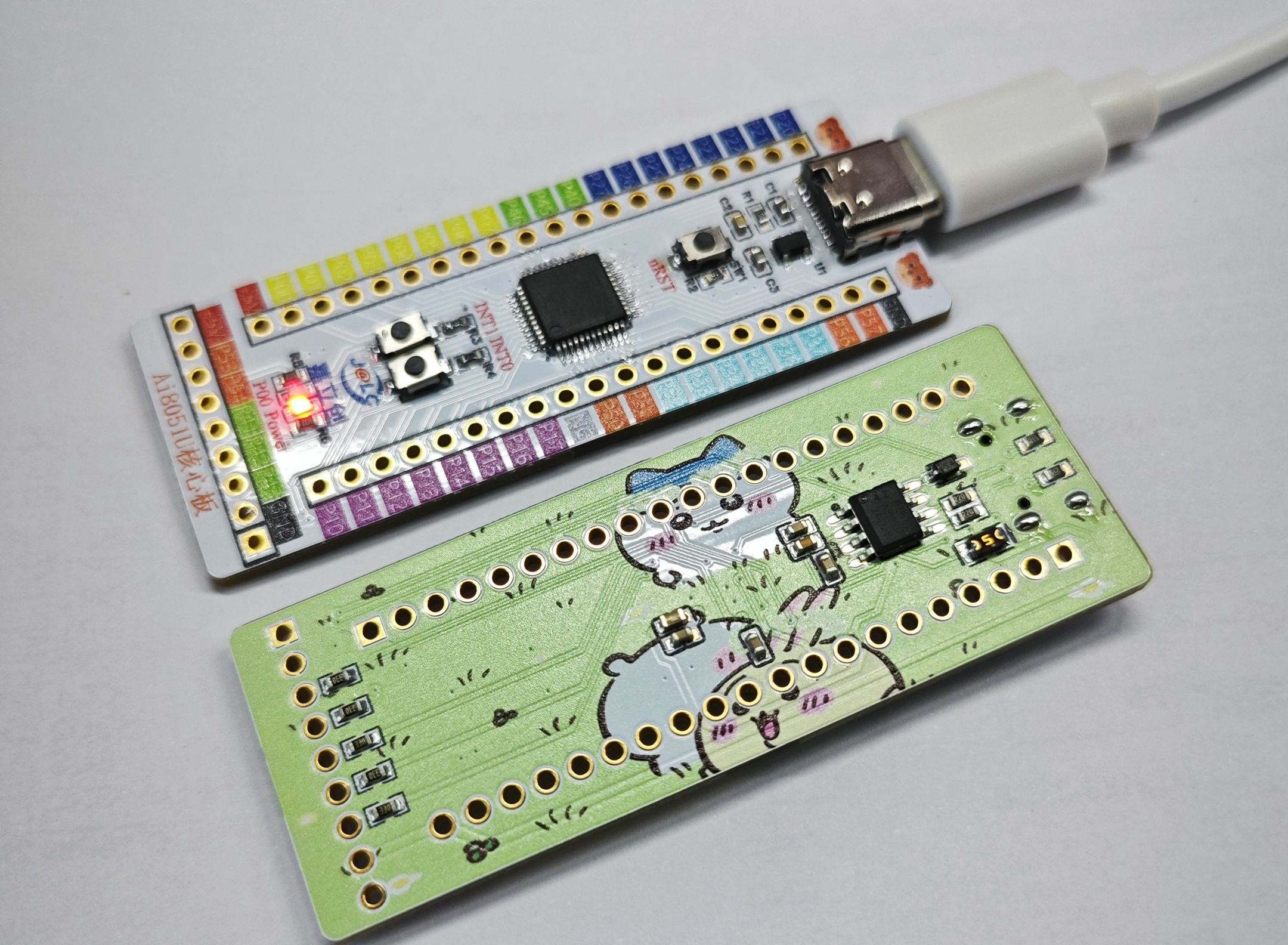 焊接好后的核心板