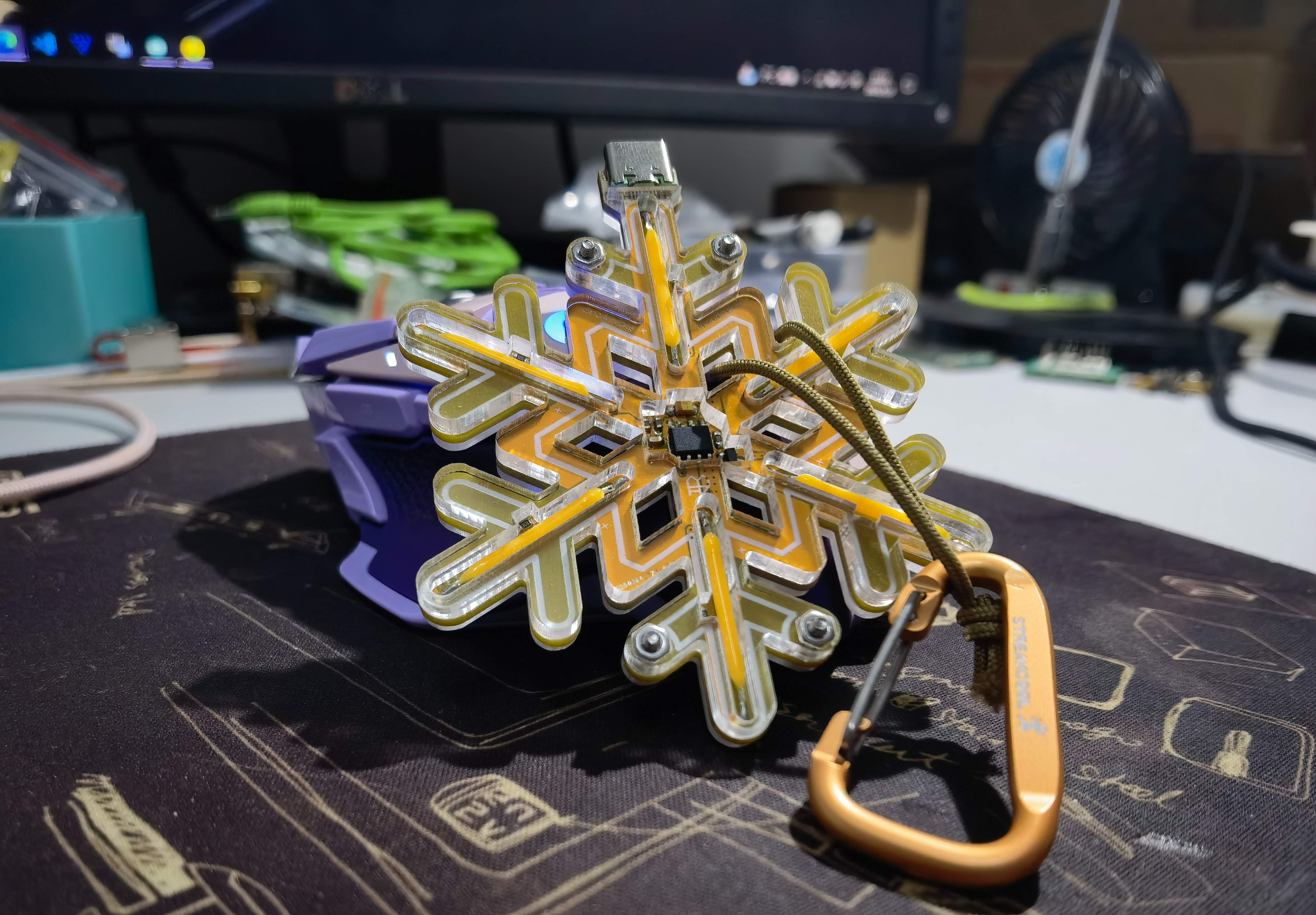 【立创面板打印下单教程】 雪花灯亚克力外壳