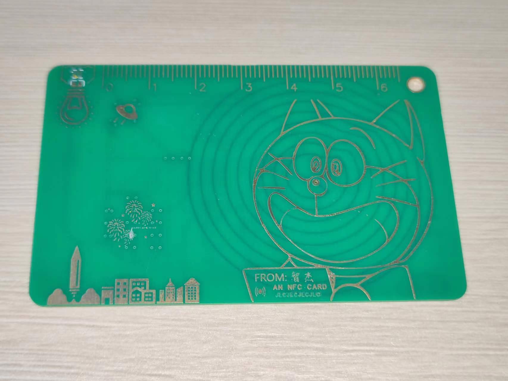 镀金时背面效果