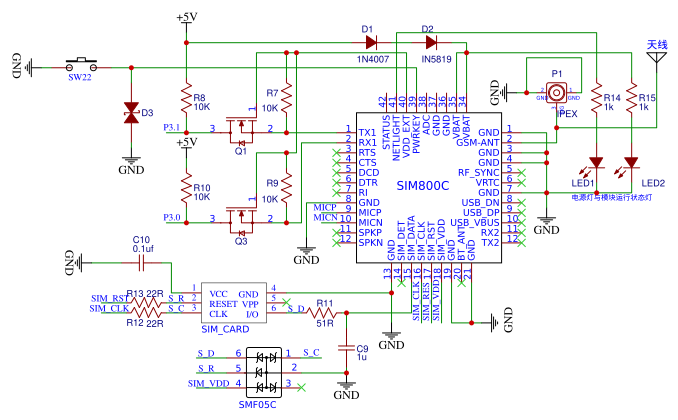 SIM800C 资源 - 嘉立创EDA