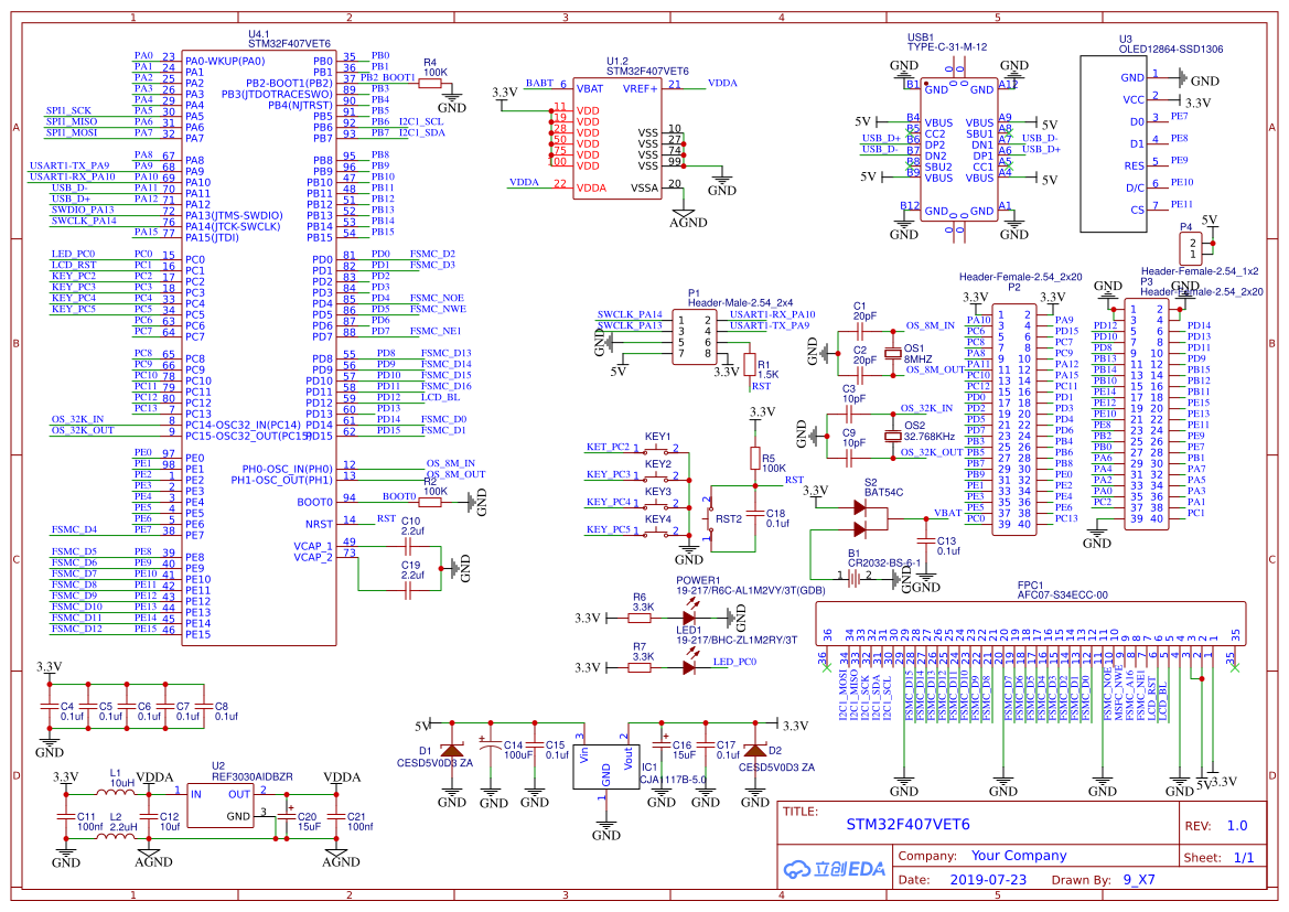 stm32f407vgt6原理图图片