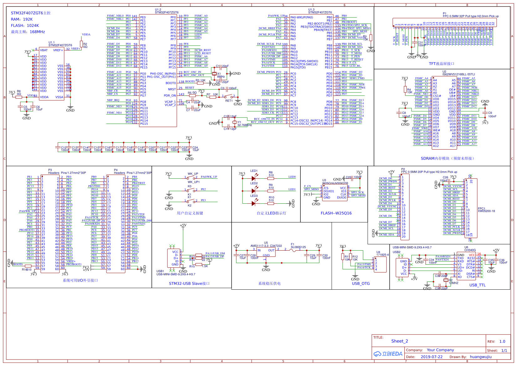 Stm32f407vgt6 Pinout