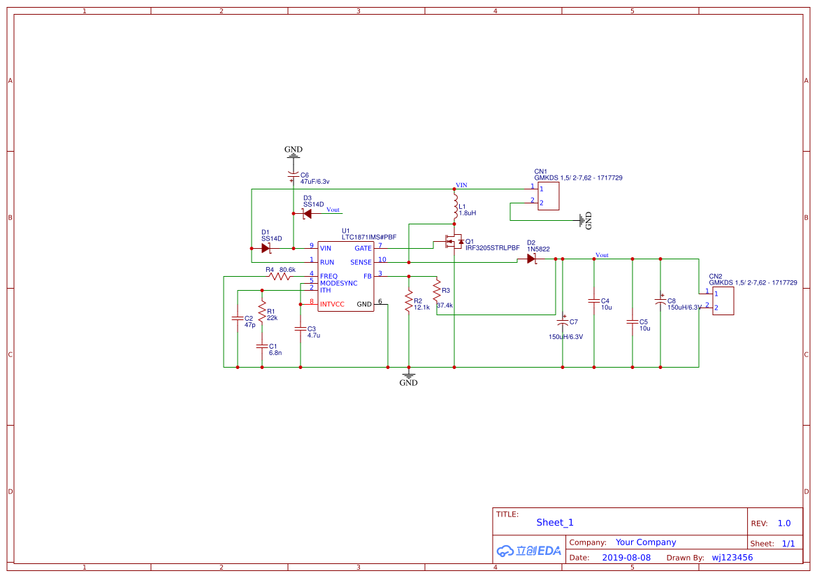 XL6009升压电路 - 立创EDA