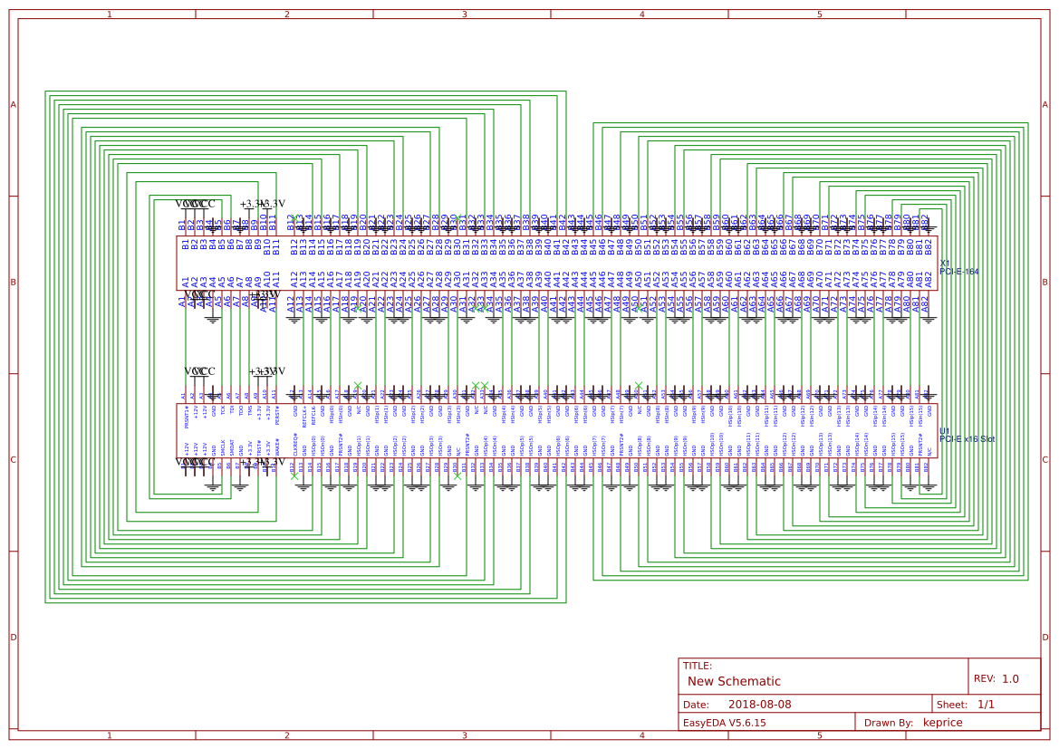 Pcie 延长卡90度 嘉立创eda开源硬件平台