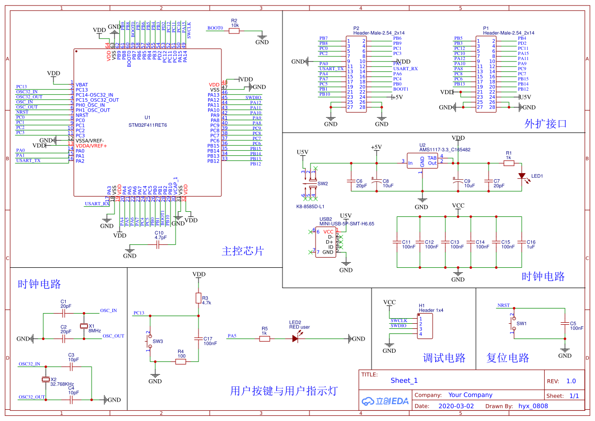 Stm32 схема подключения