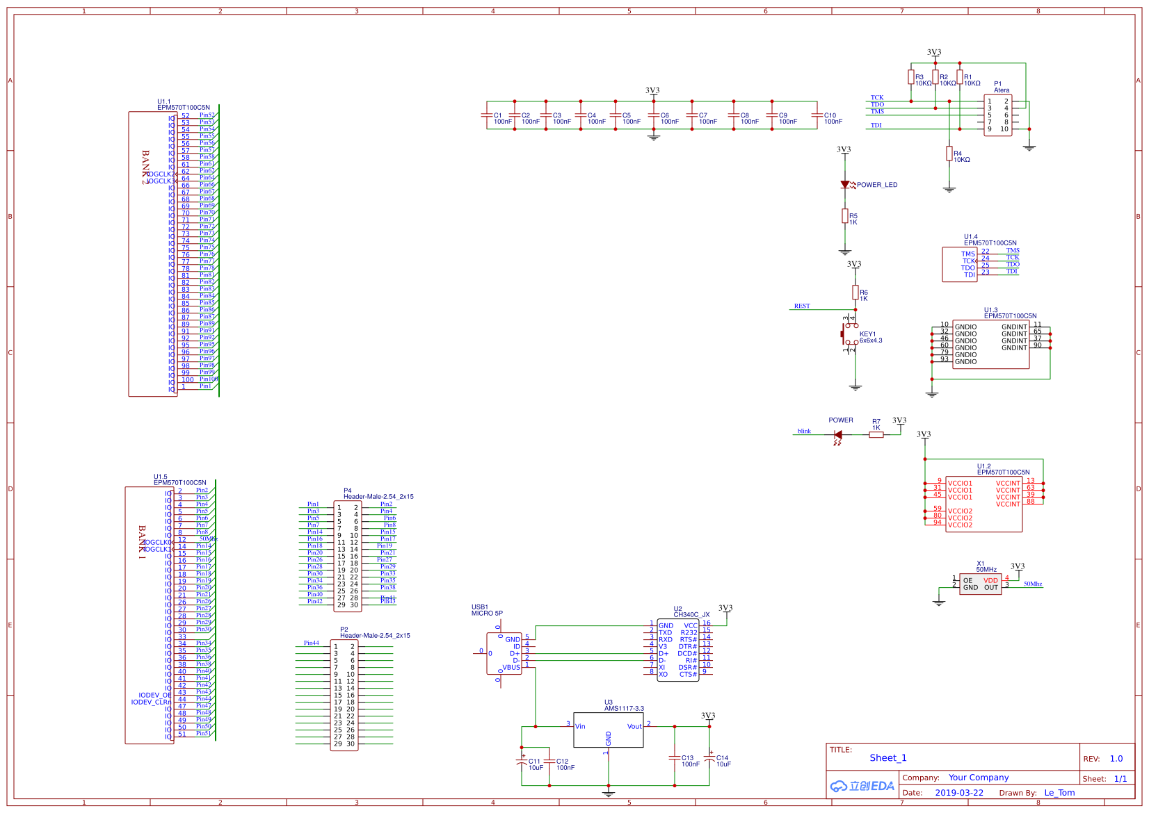 MAX-II-EPM570T100C5N - 立创EDA开源硬件平台
