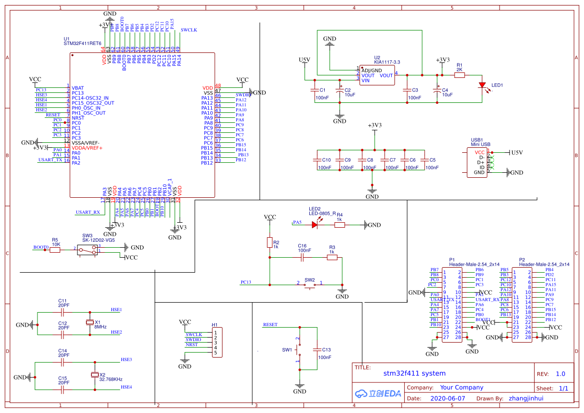 stm32f411 system1 - 立创EDA开源硬件平台