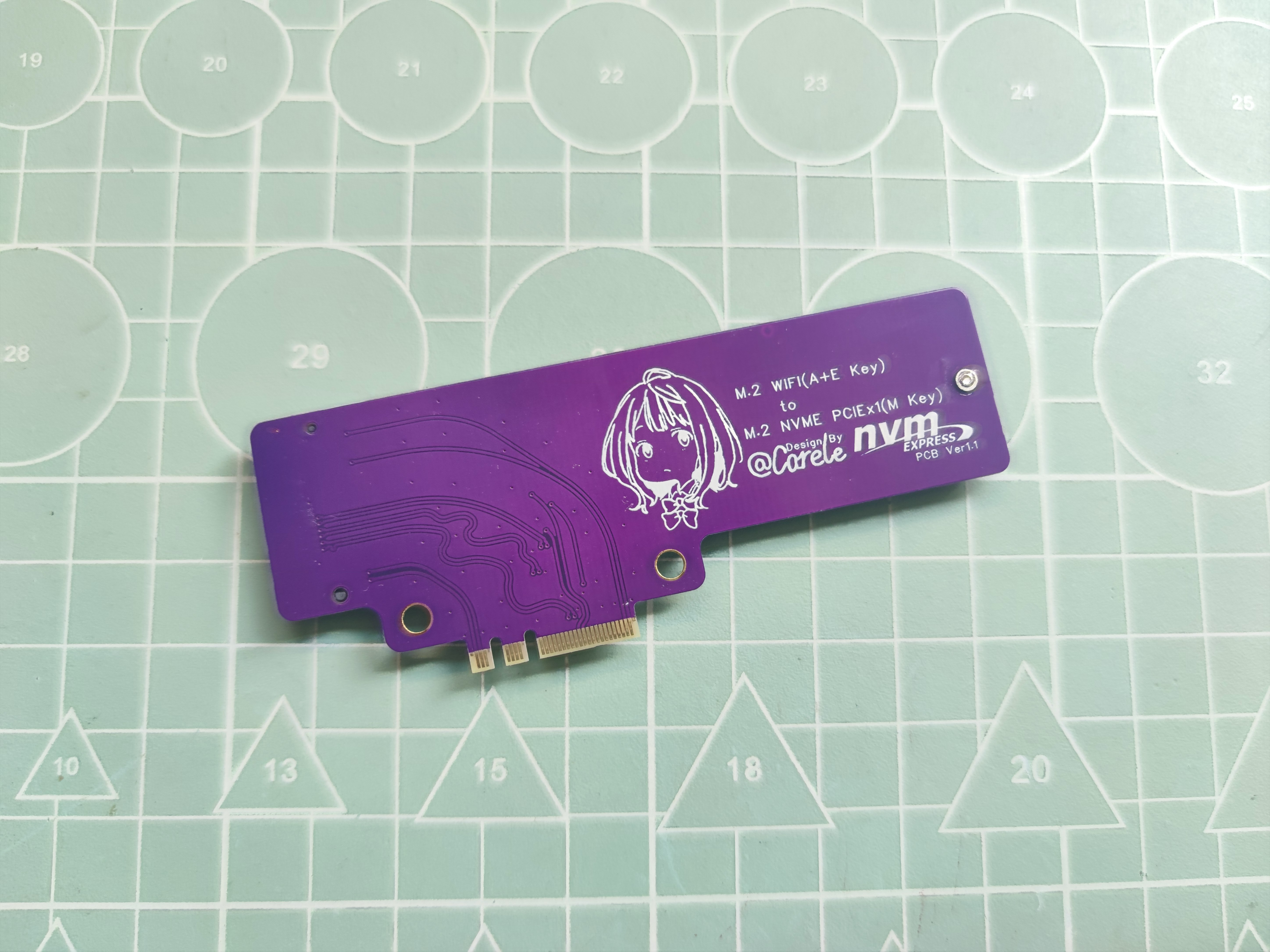 M.2 WIFI(A+E Key) to M.2 NVME转接板 - 立创开源硬件平台