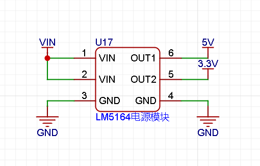 LM5164电源模块（7~70V降5V+3.3V） - 立创开源硬件平台