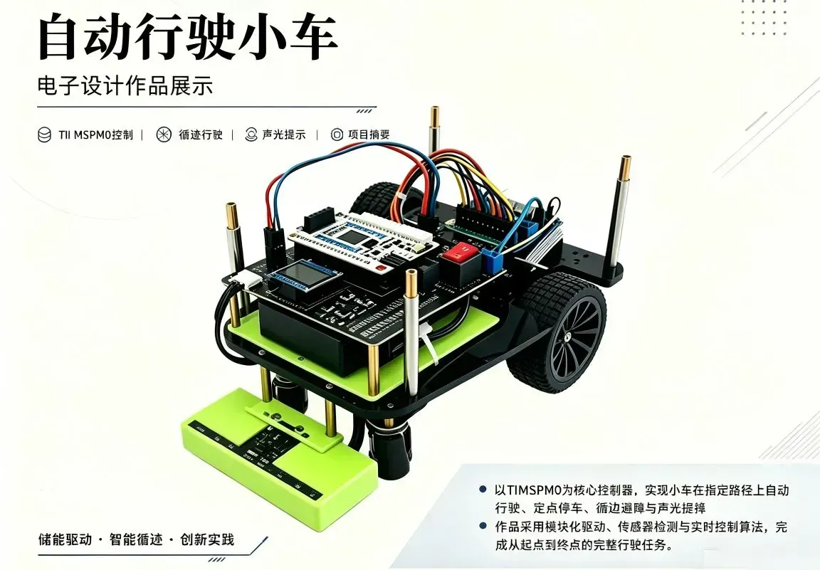 2024 全国大学生电子设计竞赛 H 题:自动行驶小车