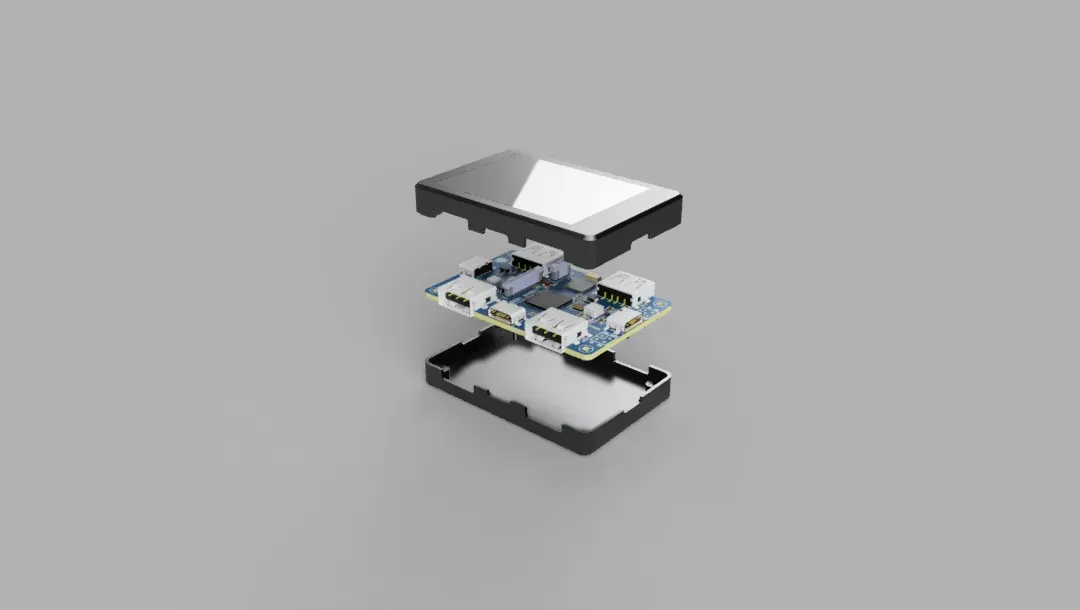 ESP32 Wireless USB HUB 外壳渲染图