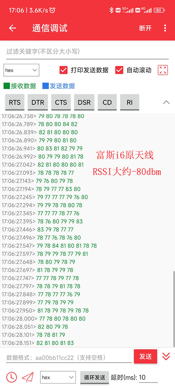 富斯原装天线RSSI