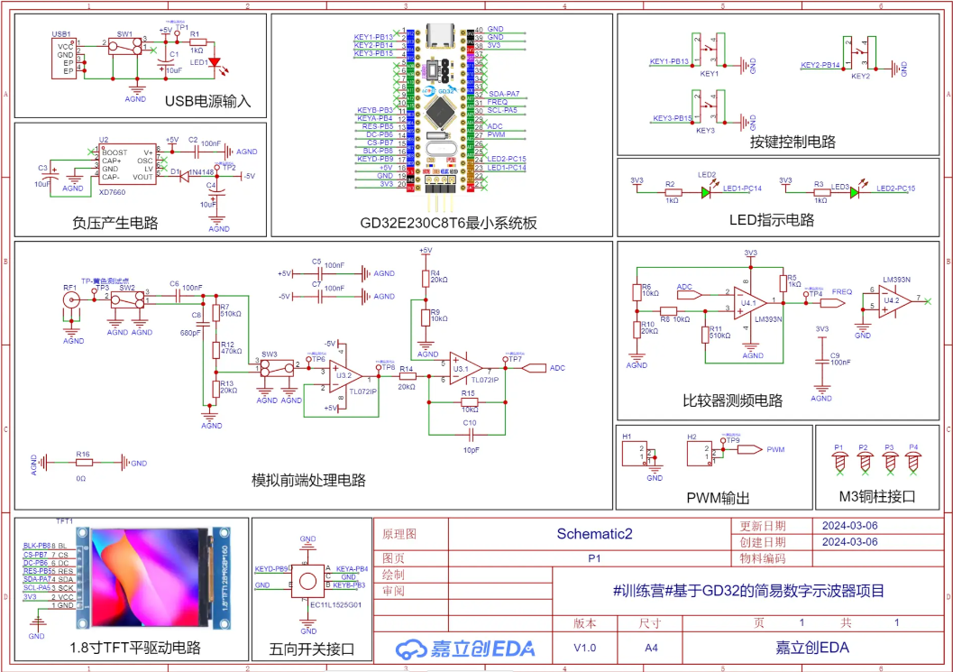 #训练营#基于GD32的简易数字示波器项目 - 立创开源硬件平台 - 深圳创电优选科技有限公司