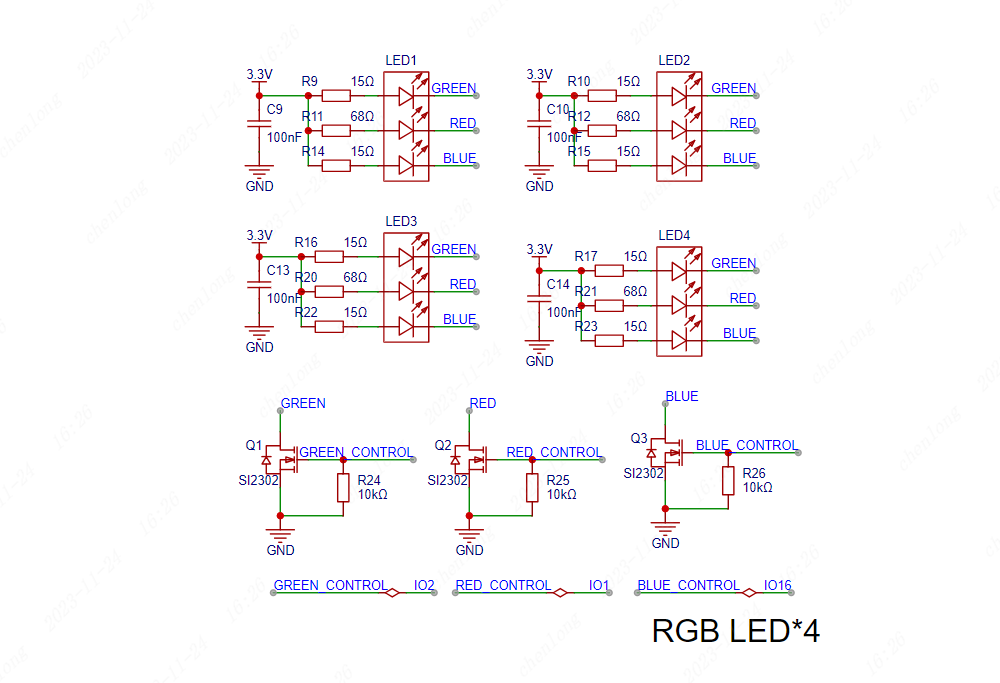 rgb三色灯原理图图片