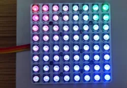 WS2812 8x8 RGB LED灯板（彩色丝印版）