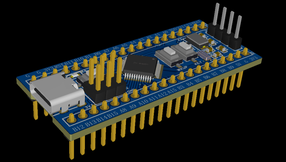 stlink扩展  stm32f103c8t6核心板(四层) - 嘉立创eda开源硬件平台