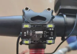 超低成本自行车感应灯（震动+光控）