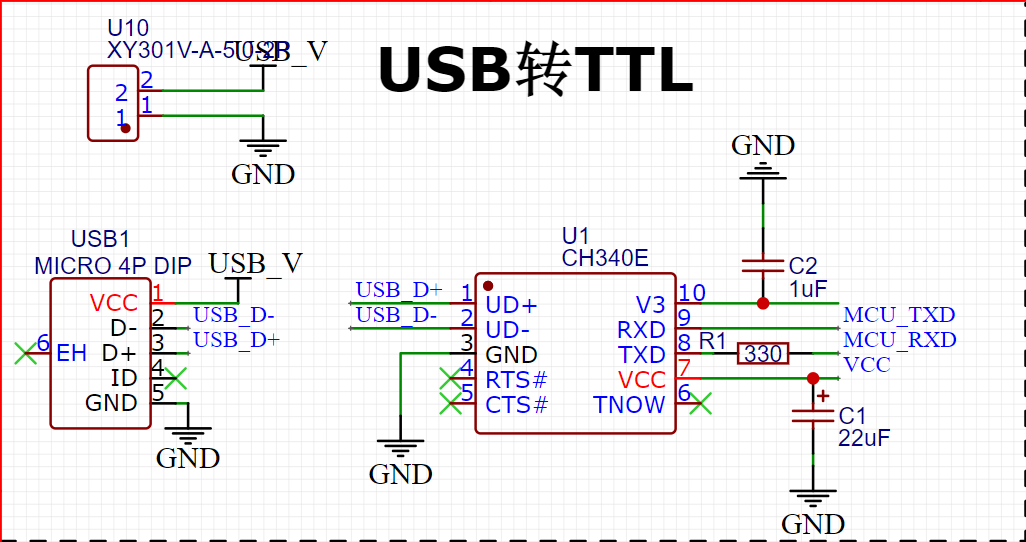 usb电源模块原理图图片