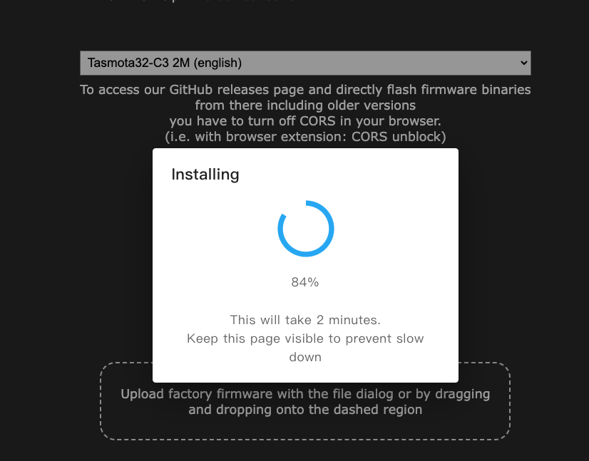 installing