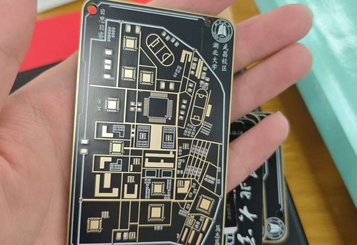 湖北大学地图校园卡pcb - 立创开源硬件平台