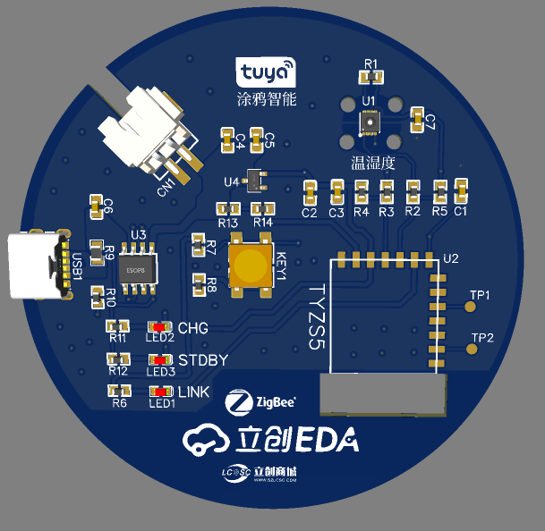 涂鸦智能涂鸦zigbee温湿度传感器471069r