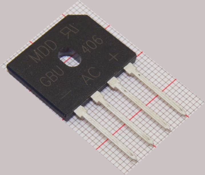 GBU406 Rectifier bridge-实物图